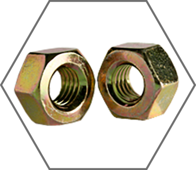 Grade A A563 Yellow Zinc Finish Heavy Hex Nut