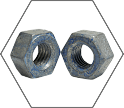 Grade DH A563 Hot-Dipped Galvanized Finish Heavy Hex Nuts