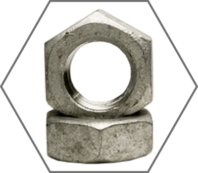 Hot-Dipped Galvanized Finish Hex Jam Nuts