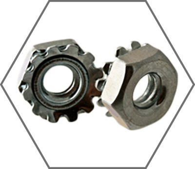 Zinc Finish External Tooth Keps Hex Lock Nuts