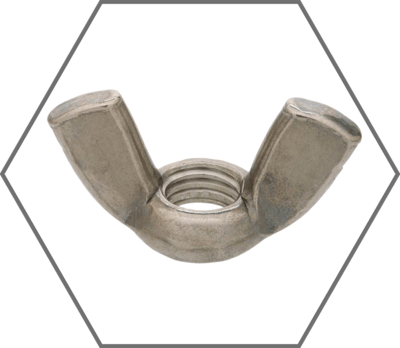 Plain Finish Wing Nuts