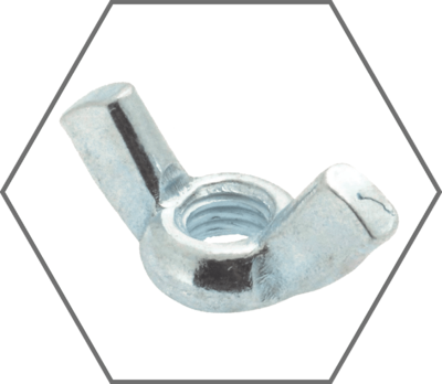 Metric Zinc Finish Wing Nuts