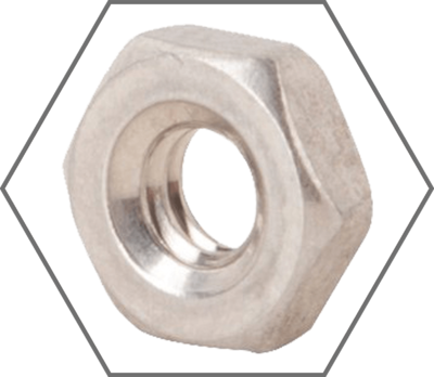 Grade 18-8 Stainless Steel Machine Screw Hex Nuts