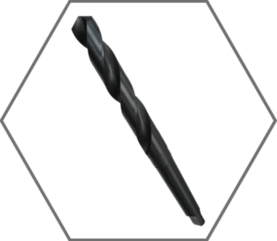 HSS Black Taper Shank Drills
