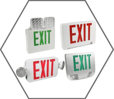 Exit Sign & Emergency Light Combo