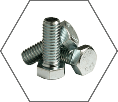 Zinc Finish Hex Cap Screws