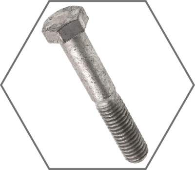 Hot-Dipped Galvanized Finish Hex Cap Screws