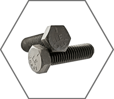 Plain Finish Hex Cap Screws Made in USA