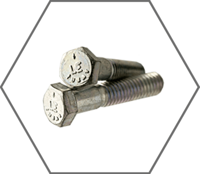 Zinc Finish Hex Cap Screws Made in USA