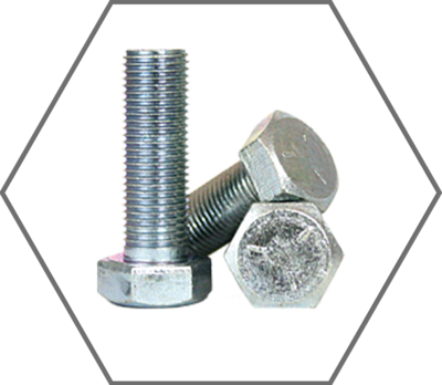 Zinc Finish Hex Cap Screws