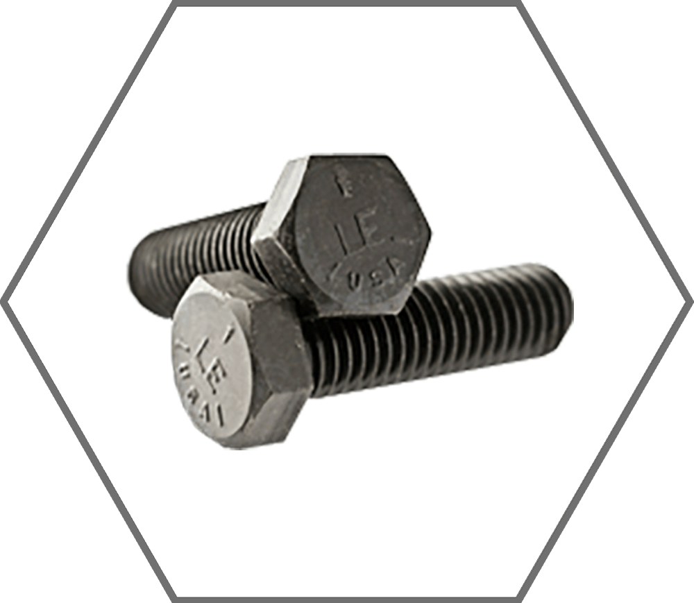 1-1/2"-6 x 6" SAE J429 Grade 5 Plain Finish Hex Cap Screw, Made in USA
