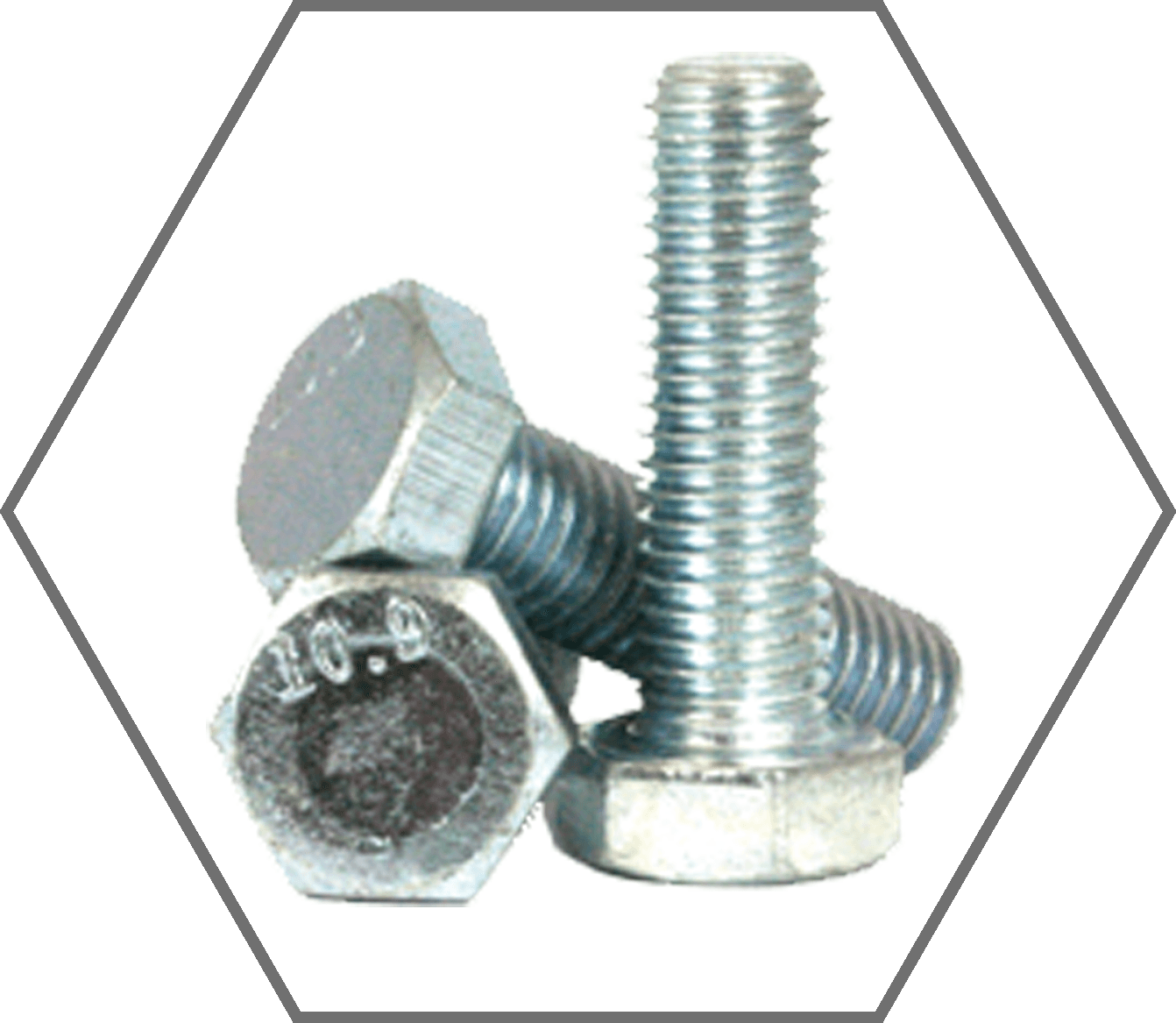 M6-1.0 x 16mm DIN 933 Class 10.9 Zinc Finish Hex Cap Screw