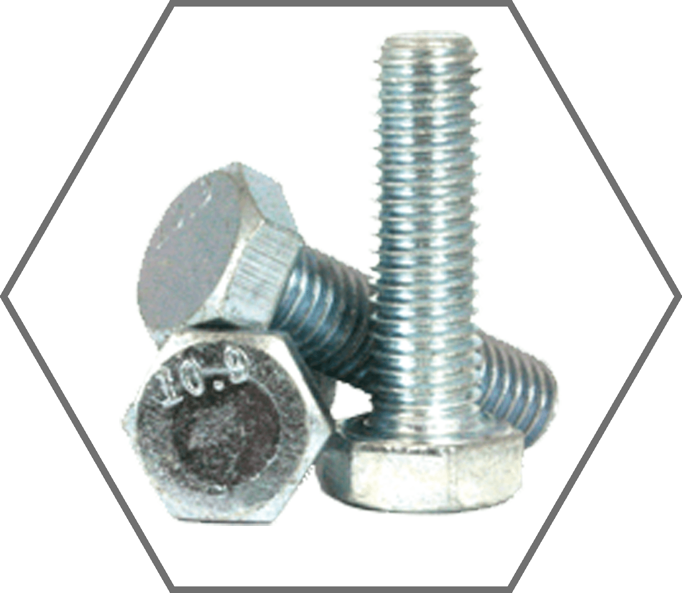 M8-1.25 x 70mm DIN 931 Class 10.9 Zinc Finish Hex Cap Screw