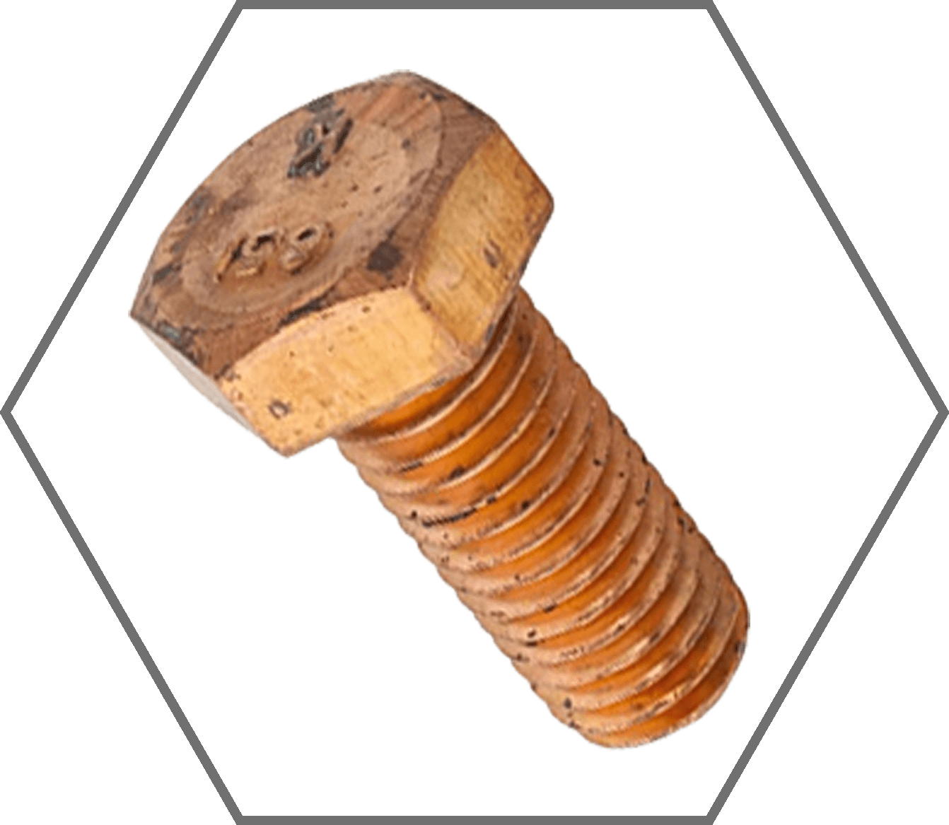 1/4"-20 x 2" Silicon Bronze Plain Finish Hex Cap Screw