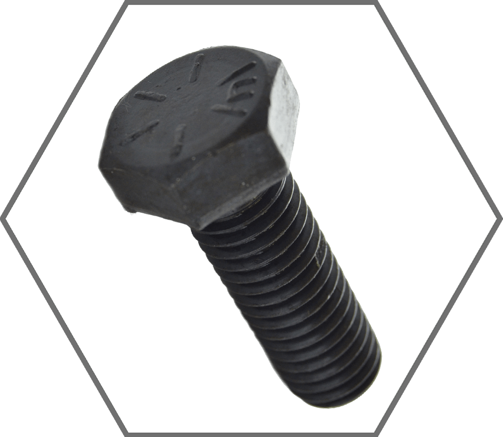 1/2"-13 x 2-1/2" SAE J429 Grade 8 Plain Finish Hex Cap Screw