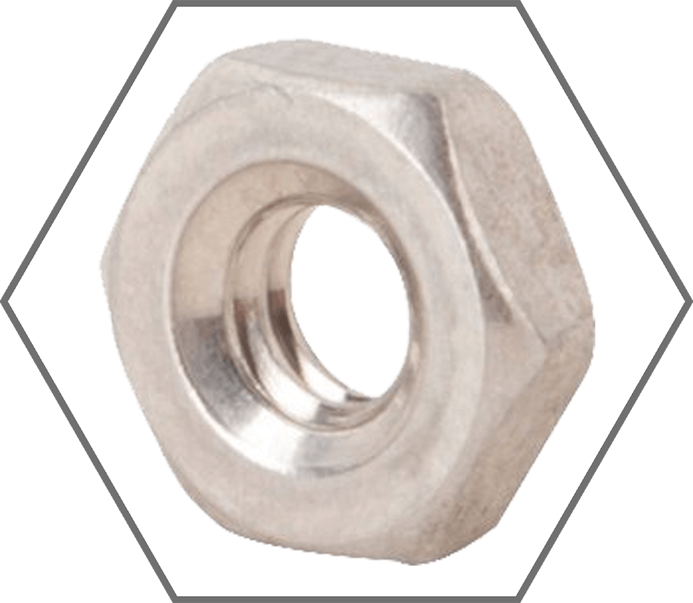 #10-24 Grade 18-8 Stainless Steel Machine Screw Hex Nut