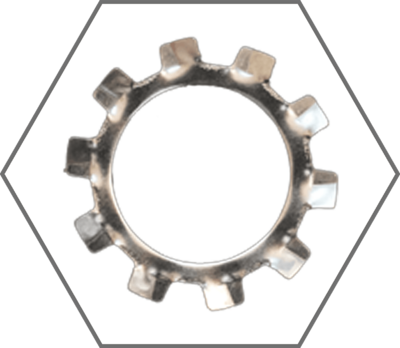 18-8 Stainless Steel External Tooth Lock Washer