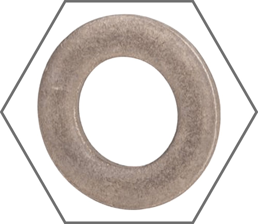 #10 x 0.500" Black Oxide Finish Low Carbon Steel SAE Flat Washer