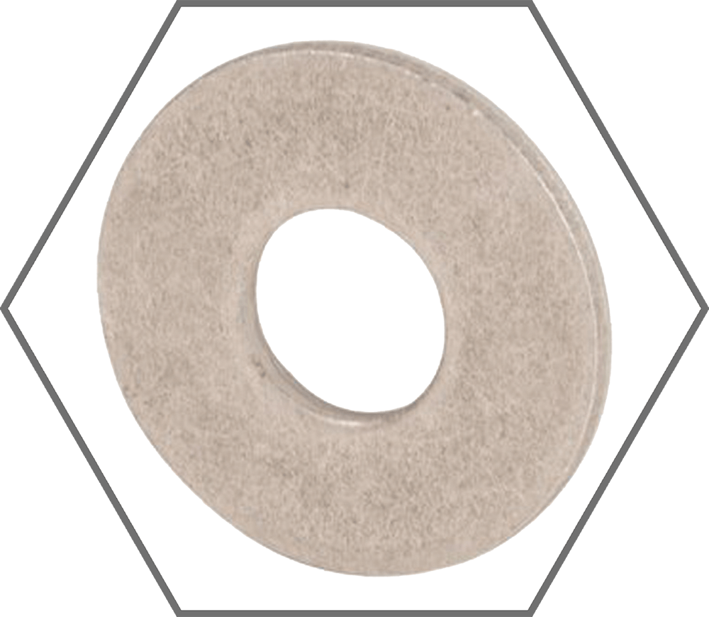 5/8" x 1.750" Low Carbon Plain Finish Steel USS Flat Washer