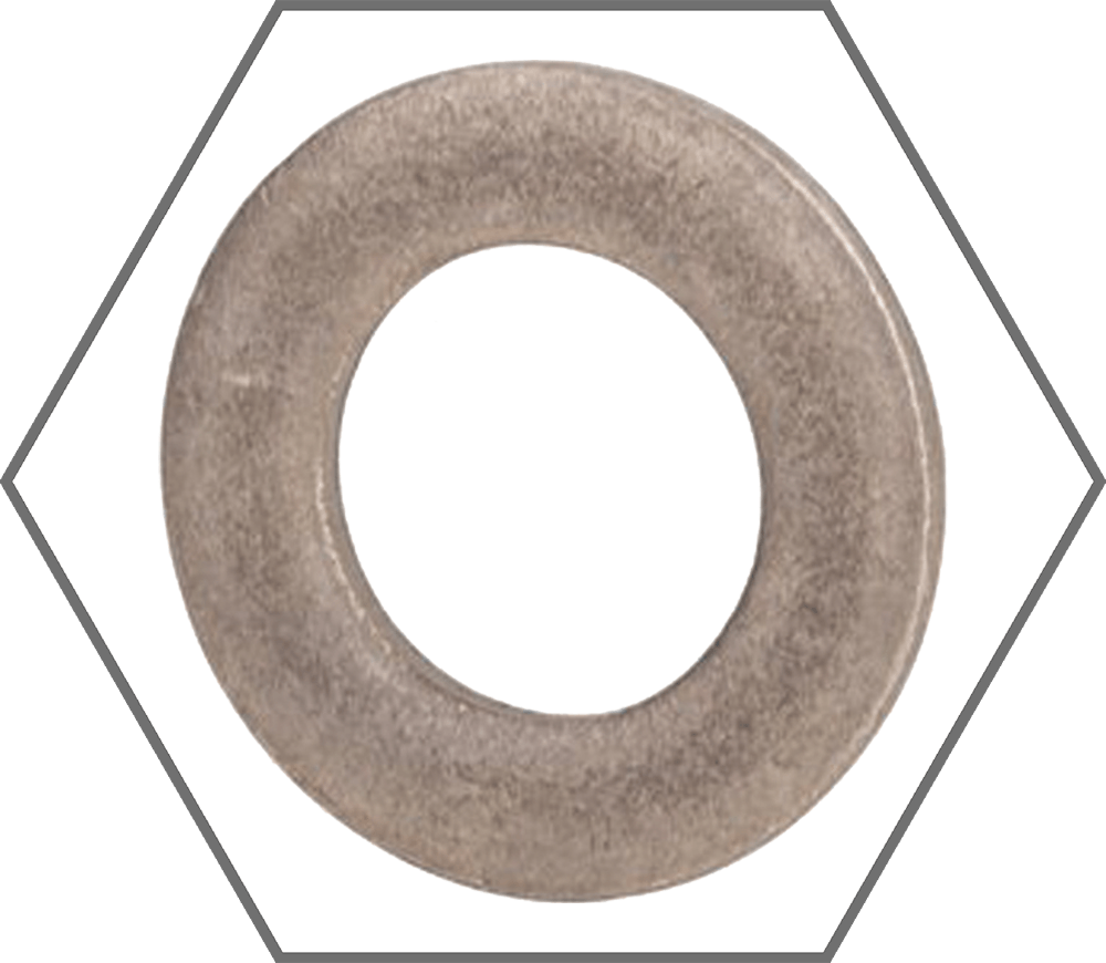 5/16" x 0.688" Low Carbon Plain Finish Steel SAE Flat Washer
