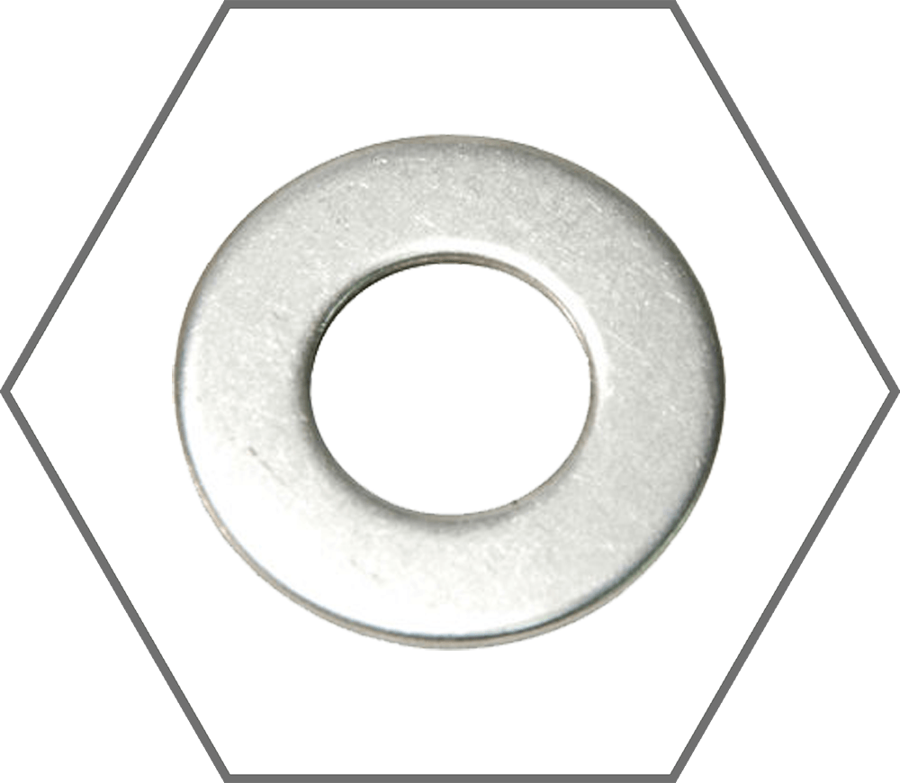 1" x 2.000" x .134"Thick Grade 316 Stainless Steel SAE Flat Washer