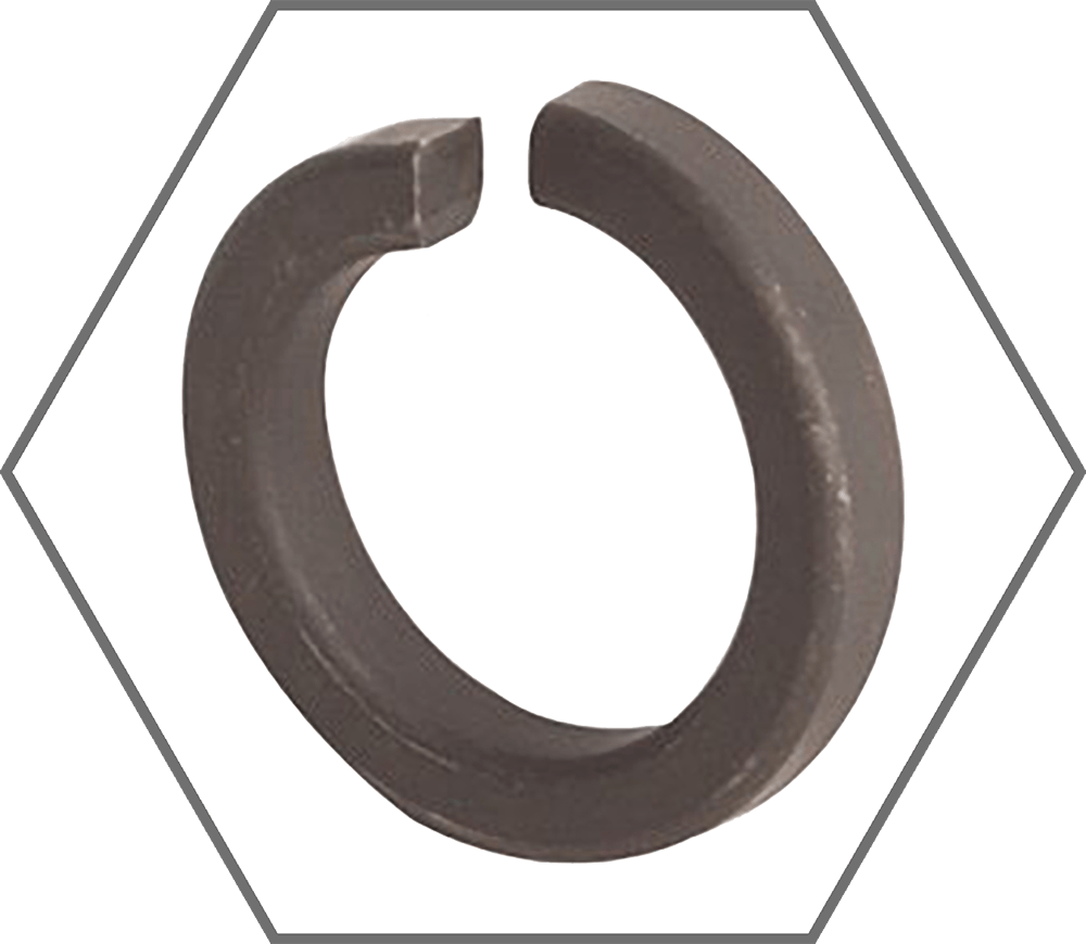 7/8" Plain Finish Steel High Collar Split Lock Washer