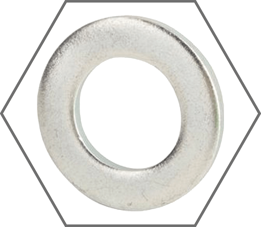 5/8" x 1.312" Thru-Hardened Zinc Finish Steel SAE Flat Washer, Made in USA