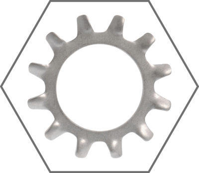 Zinc Finish External Tooth Lock Washers