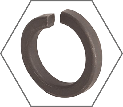 Plain Finish High Collar Split Lock Washer