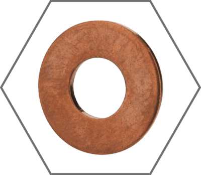 Copper Flat Washers