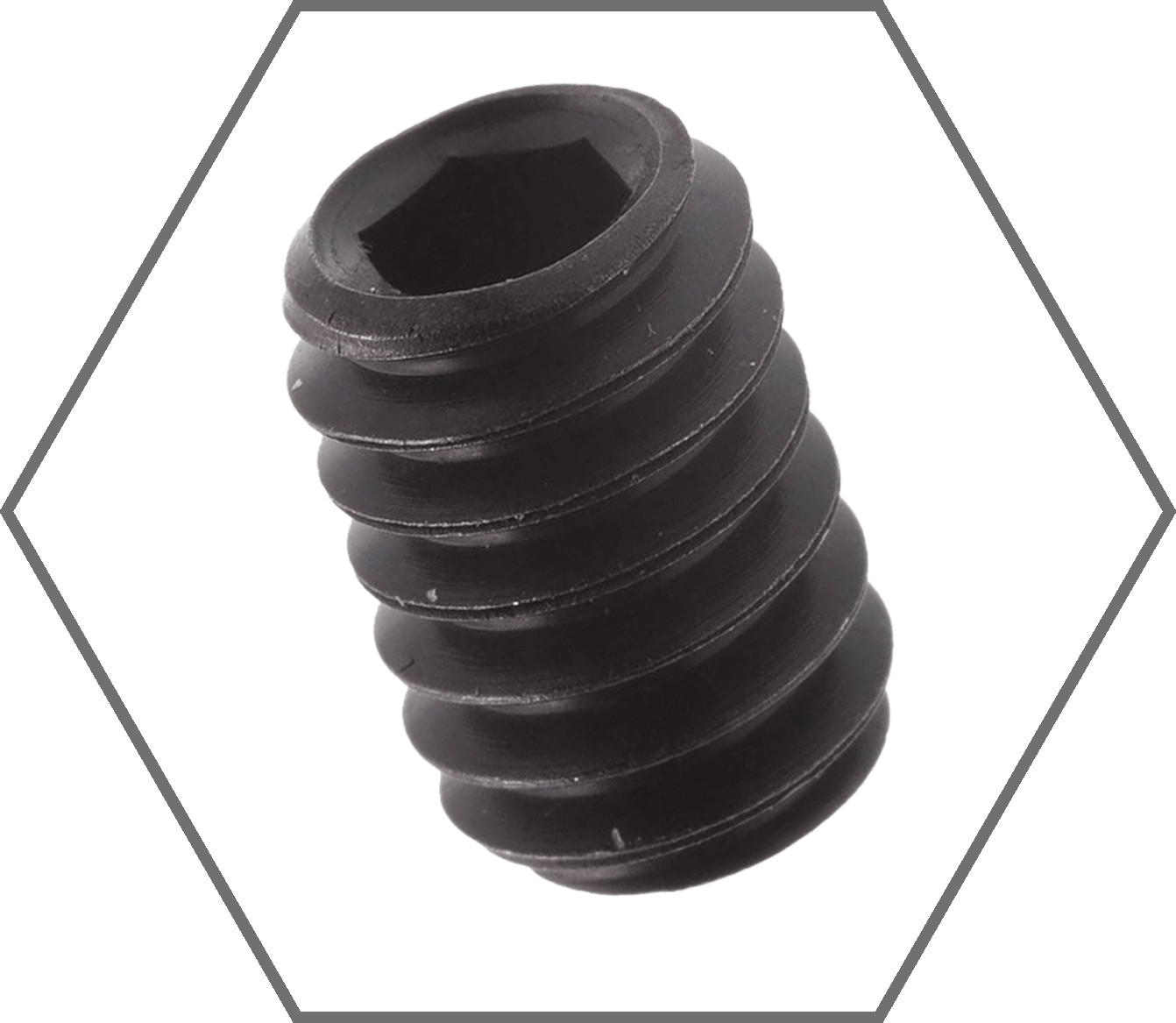 5/16"-24 x 3/8" Black Oxide Finish Alloy Steel Cup Point Socket Set Screw