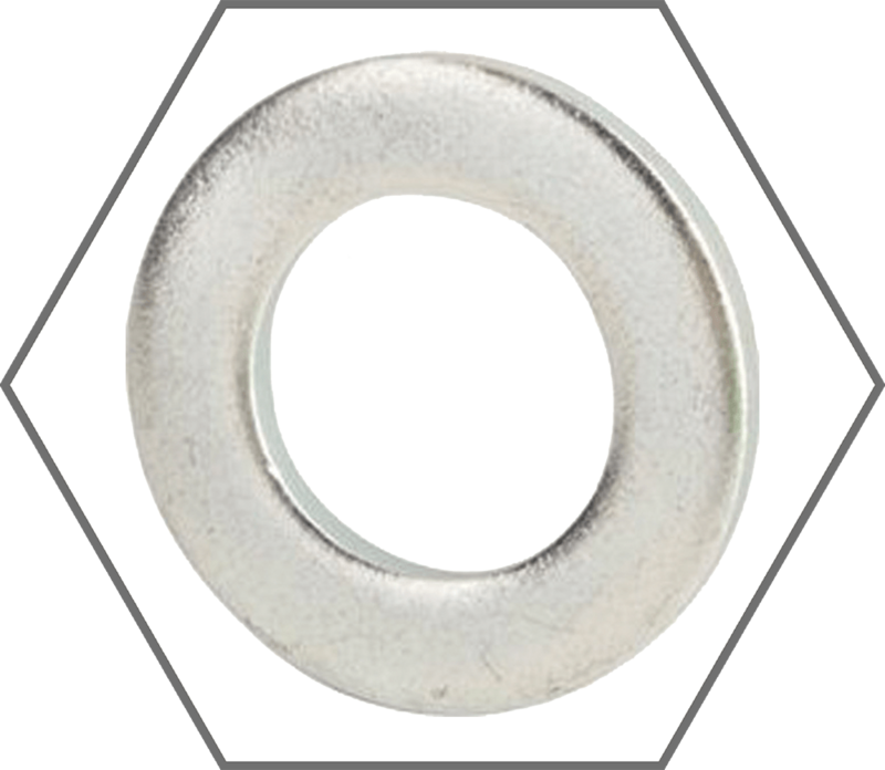 #10 x 0.500" Low Carbon Zinc Finish Steel SAE Flat Washer