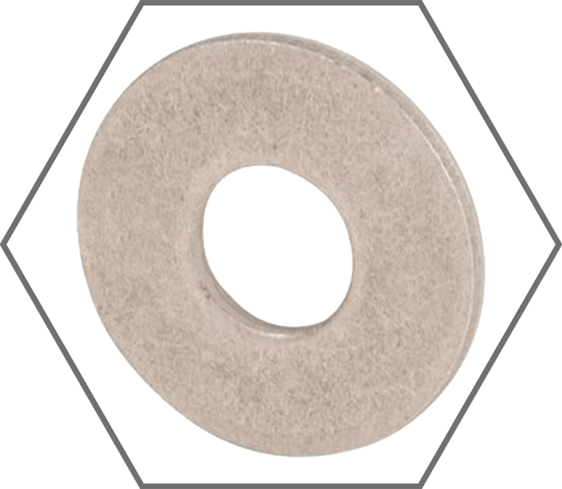 3/8" x 1.000" Low Carbon Plain Finish Steel USS Flat Washer