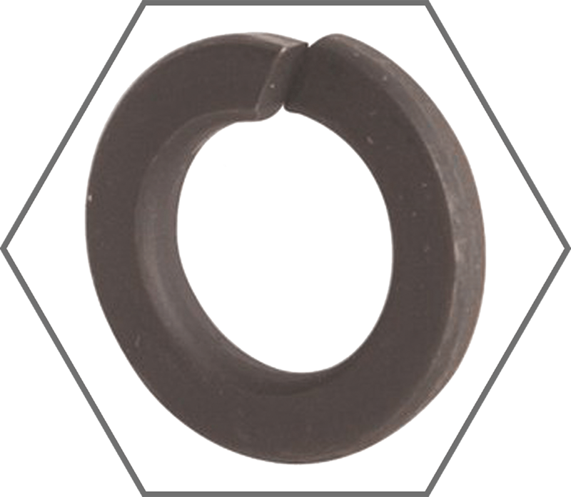 7/16" Plain Finish Steel Medium Split Lock Washer