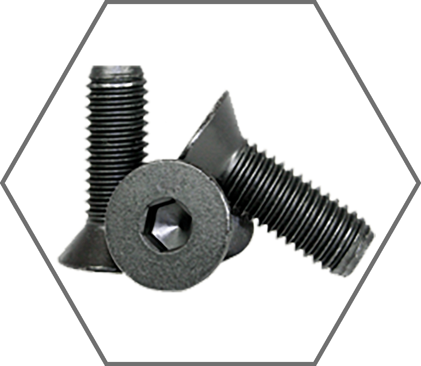 #10-32 x 3/8" ASTM F835 Black Oxide Finish Alloy Steel Flat Head Socket Cap Screw