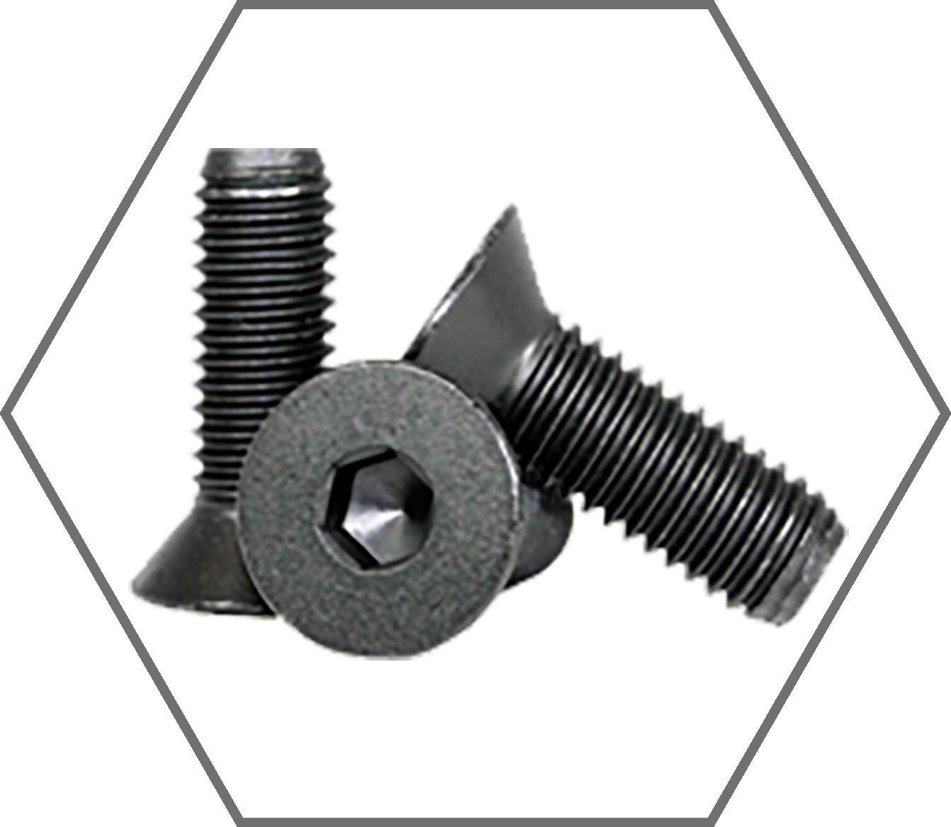 3/8"-16 x 1-3/4" ASTM F835 Black Oxide Finish Alloy Steel Flat Head Socket Cap Screw