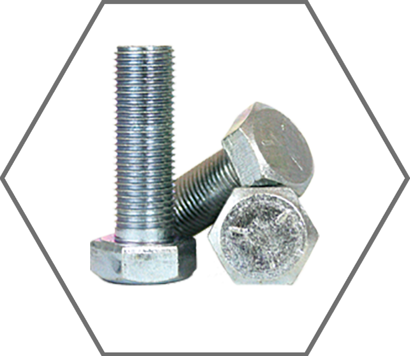 7/16"-14 x 2" SAE J429 Grade 5 Zinc Finish Hex Cap Screw