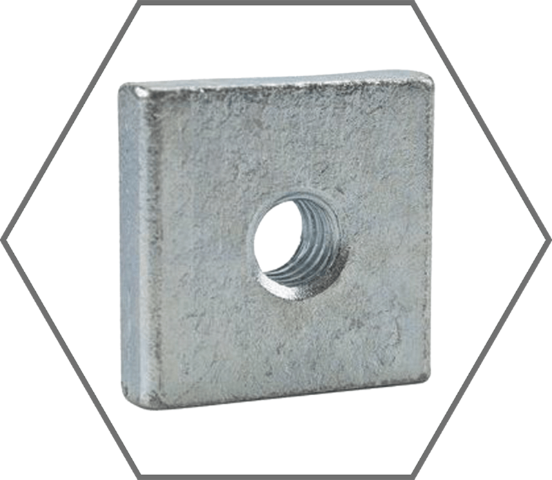 3/8"ID x 1-5/8" Anvil-Strut 619 Zinc Plated Steel Square Strut Washer