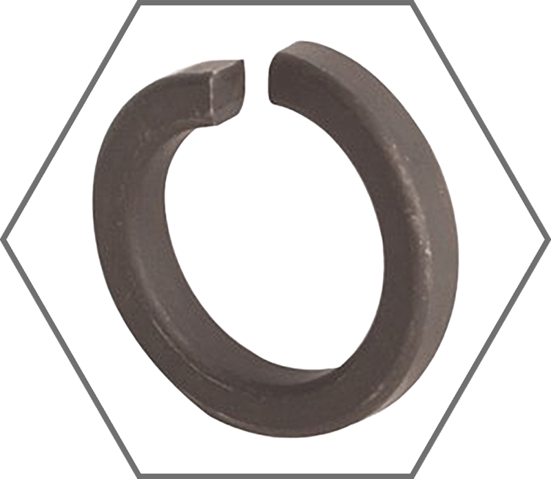 M6 DIN 7980 Plain Finish High Collar Split Lock Washer