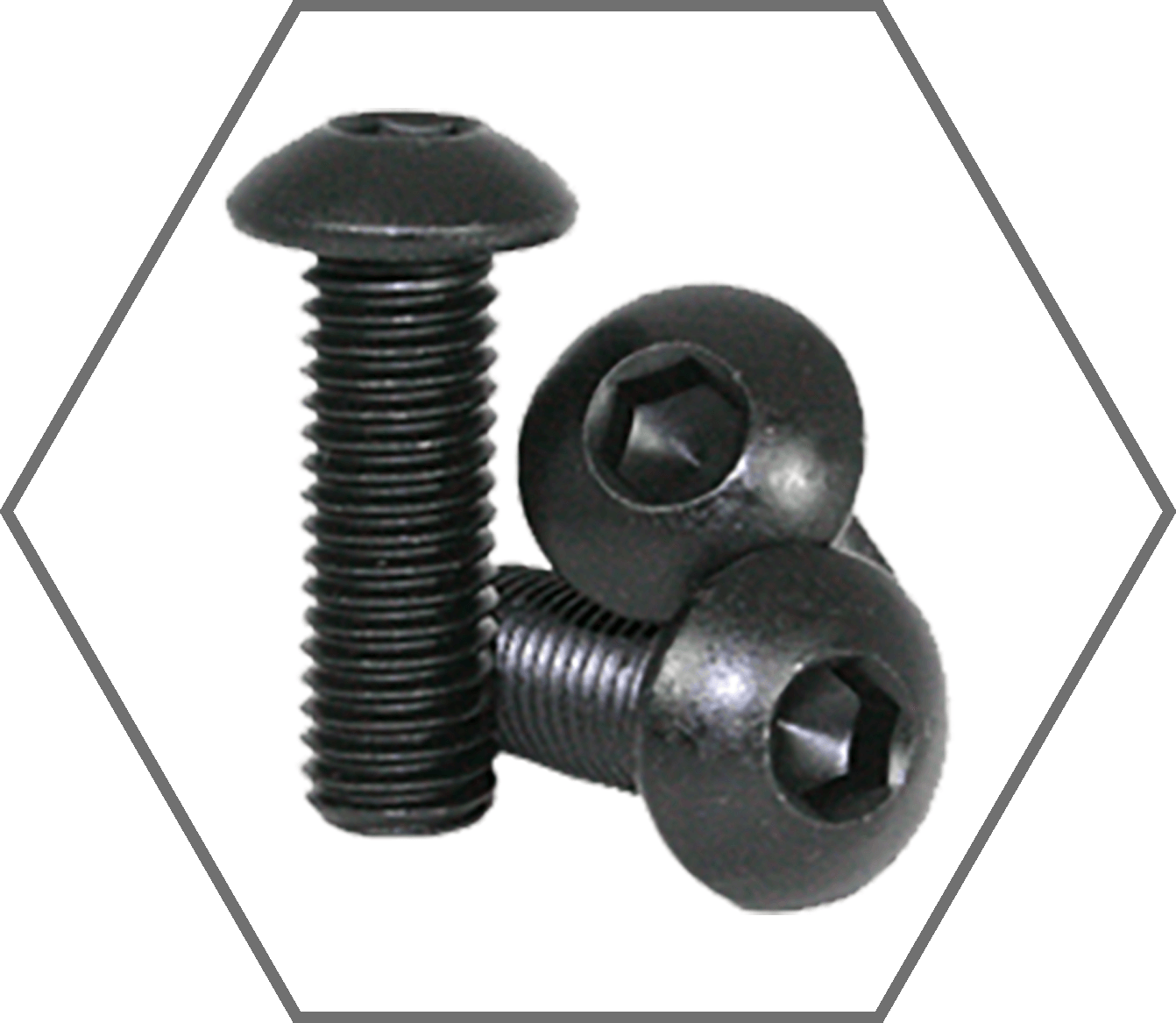 M10-1.50 x 40mm Class 12.9 Black Oxide Finish Alloy Steel Button Head Socket Cap Screw