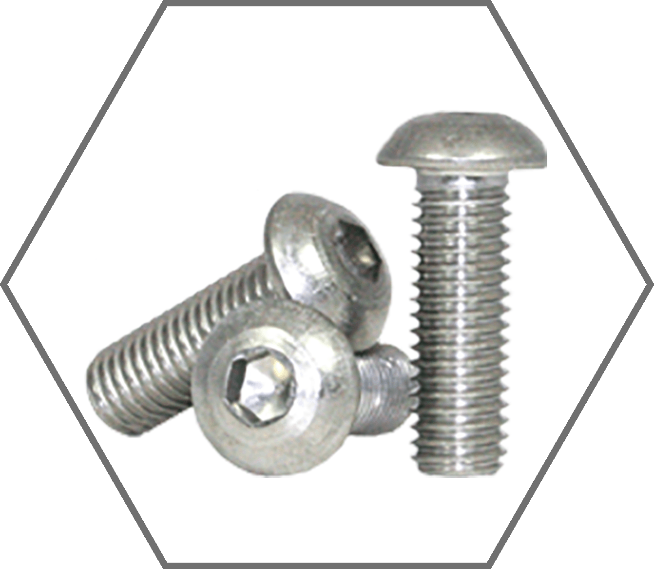 1/4"-20 x 3/8" ASTM F879 Grade 316 Stainless Steel Button Head Socket Cap Screw