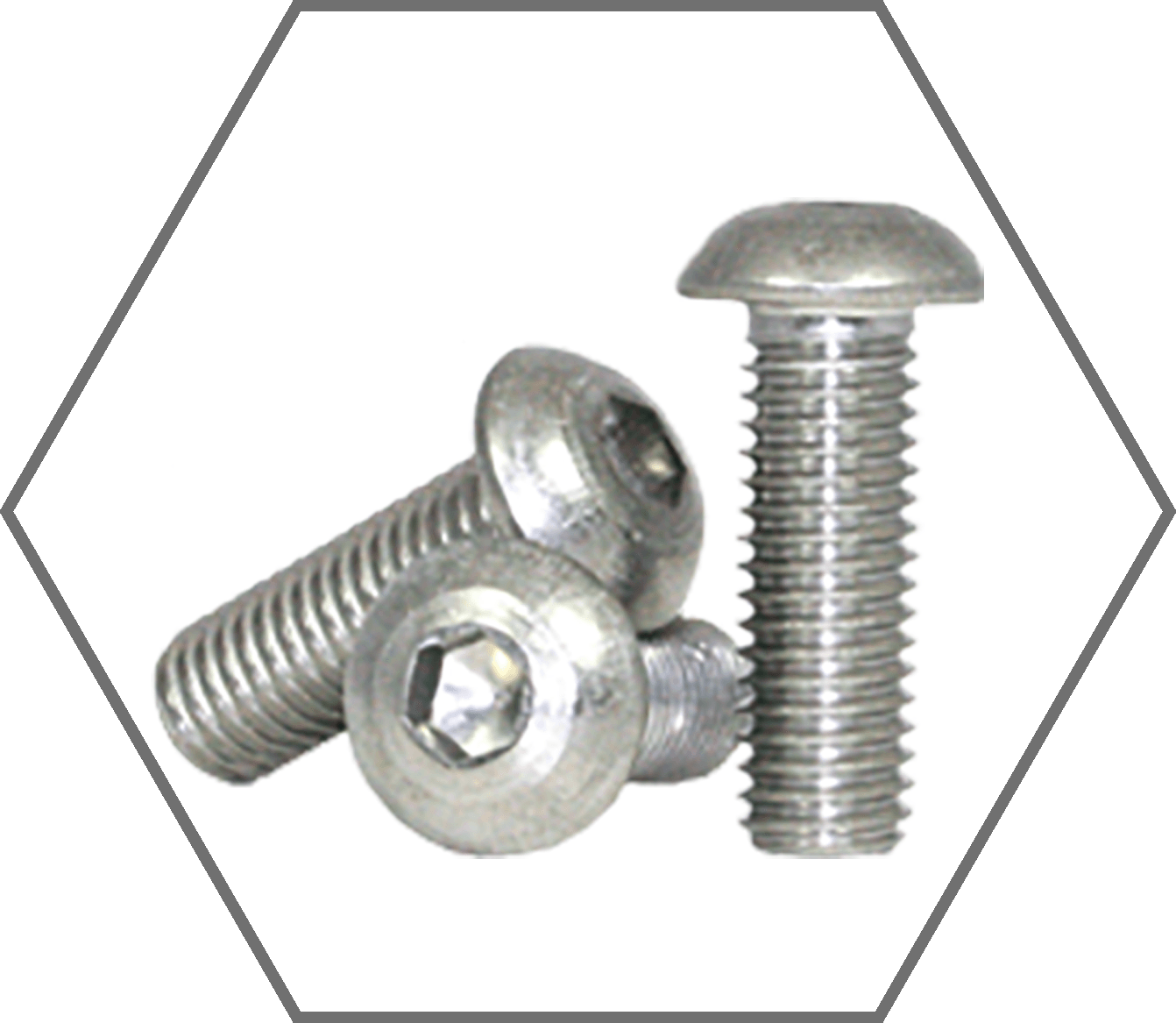 #4-40 x 1/2" ASTM F879 Grade 18-8 Stainless Steel Button Head Socket Cap Screw
