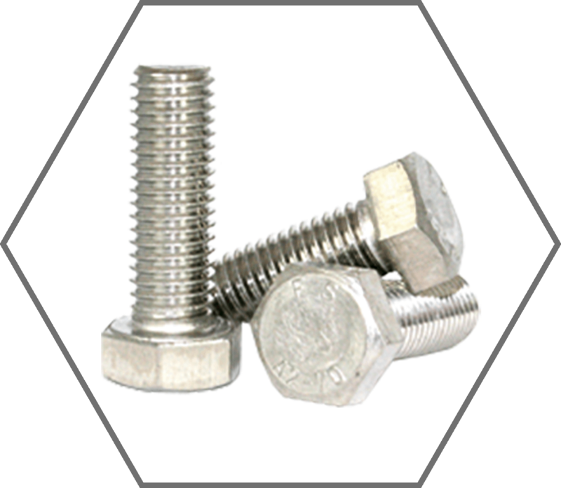 M8-1.25 x 80mm DIN 931 Grade A2 Stainless Steel Hex Cap Screw