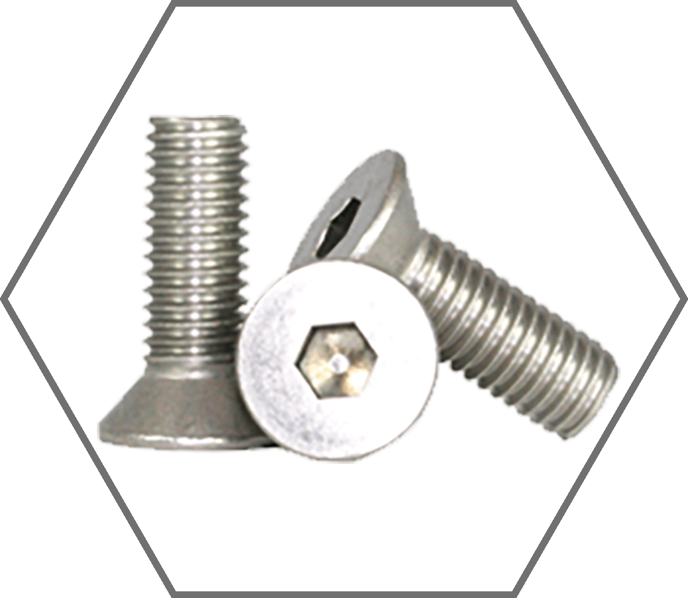 M6-1.0 x 12mm Grade A2 Stainless Steel Flat Head Socket Cap Screw