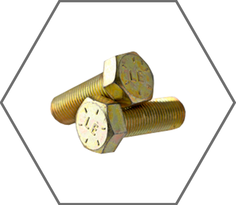 1/4"-20 x 1-1/2" SAE J429 Grade 8 Yellow Zinc Finish Hex Cap Screw, Made in USA