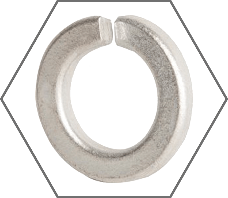 M6 DIN 127 Zinc Plated Split Lock Washer