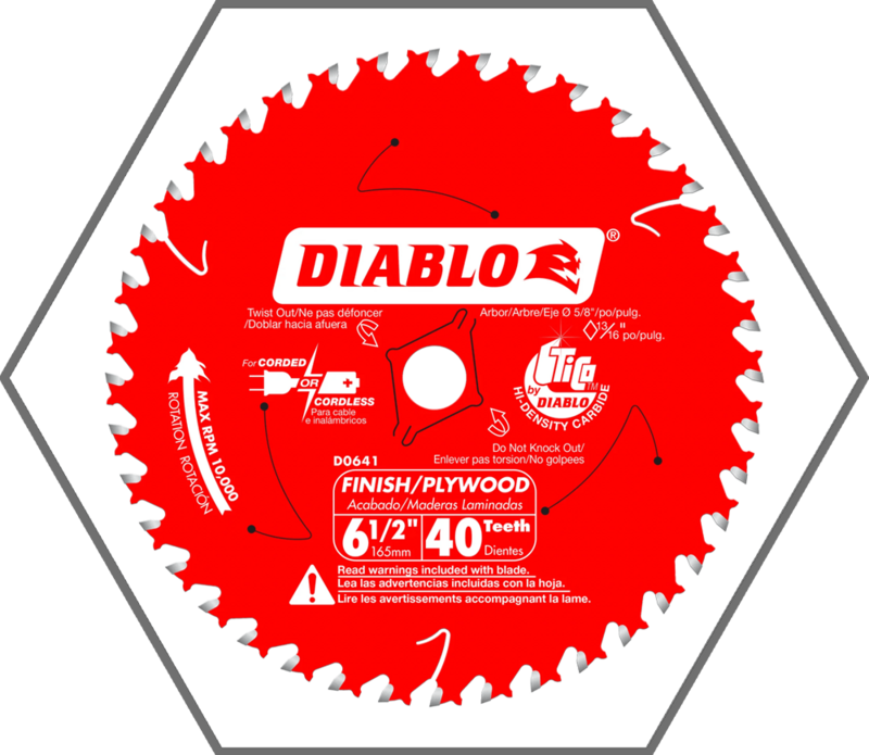 6-1/2"  40 Tooth Finish Trim Saw Blade