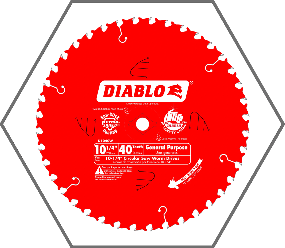 10" 84-Tooth Diablo TiCo Carbide Tip Laminate/Non-Ferrous Metal Cutting Circular Saw Blade