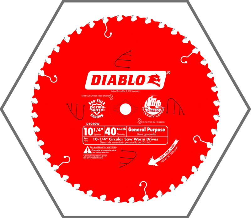 10" 84-Tooth Diablo TiCo Carbide Tip Laminate/Non-Ferrous Metal Cutting Circular Saw Blade