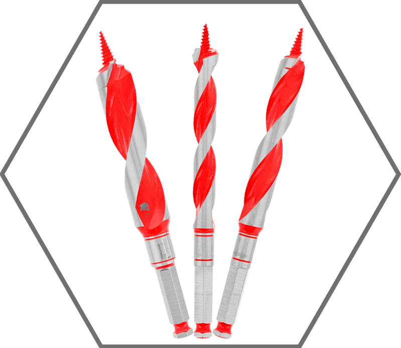 Auger Bit Set: 5/8, 3/4, & 1 (3-Pack)